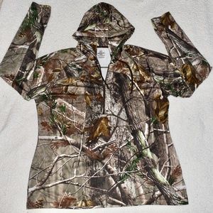 Mens RedHead Realtree Hooded Quarter Zip Sz XXL